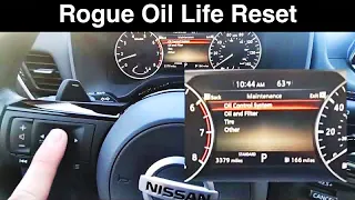 2022 Nissan Rogue Maintenance Reminder Reset / Oil Change Light
