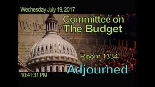 2017-009 Markup of the Concurrent Resolution on the Budget for Fiscal Year 2018 [EventID=106305]