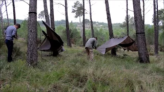 TUTO: Réalisation d'abris avec Tarp + Installation d'un camp (FR)