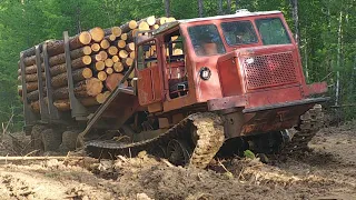 ТТ-4 зверь 💪! Вытаскиваем прицеп