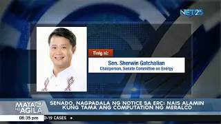 Mataas na electric billing ng Meralco, nais paimbestigahan ng senado