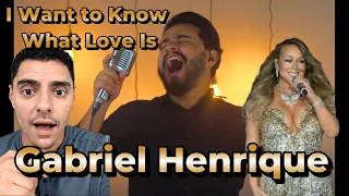 BEST HIGH NOTES YET! - First Time Reacting to Gabriel Henrique - I Want to Know What Love Is Cover