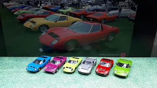 1/64x6 Lamborghini Miuras by Kyosho , diecast car model review