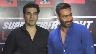 Ajay Devgan And Arbaaz Khan At The Launch Of 2nd Season Of MTV Super Fight League