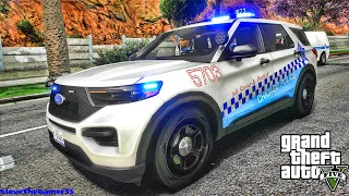 Playing GTA 5 As A POLICE OFFICER City Patrol| Chi|| GTA 5 Lspdfr Mod| 4K