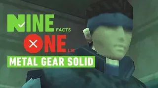 9 Facts, 1 Lie: Hideo Kojima's Metal Gear Solid