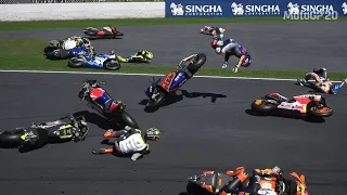 MotoGP 20 Big Crashes #5 12,000 Subscribers Special!