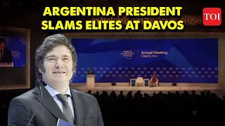 Video of Argentina President Javier Milei Slamming Elites at WEF Davos 2024 Goes Viral | WEF Viral