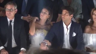 Ana Boyer y Fernando Verdasco agarrados de la mano en MBFWMadrid