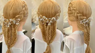 Trending Hairstyle for long Hair | Simple and Unique Hairstyle for Wedding Season | New Hairstyle |