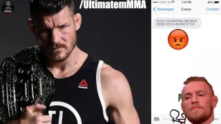 Michael Bisping Reveals Conor McGregor Text Him disrespectful Message