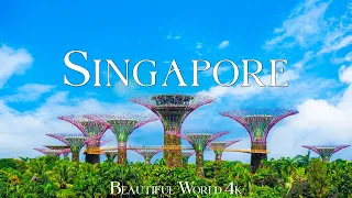 SINGAPORE 4K • Relaxing Music With Beautiful Natural Landscape • 4K Video UltraHD