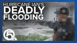 Raging rapids and flooding from Hurricane Ian - 'You cannot survive' NBC Journalist says