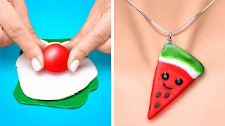 CUTE POLYMER CLAY CRAFTS || Mini Decor and DIY Jewelry