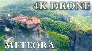 Meteora, Greece in 4K 🇬🇷 DRONE Ultra HD