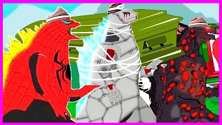 GODZILLA & IRON GODZILLA & KONG & Siren Head BOSS  vs SHIN GODZILLA   Coffin Dance Song COVER