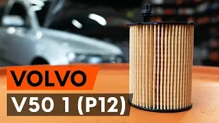 Så byter du oljefilter och motorolja på VOLVO V50 1 (P12) [AUTODOC-LEKTION]