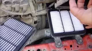 Changing the air filter of the engine to Chevrolet Spark / Matiz, audio: English