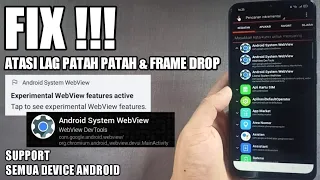 FIX LAG PATAH PATAH DAN FRAME DROP !!! CARA AMPUH MENGATASI LAG DAN FRAME DROP SEMUA DEVICE ANDROID