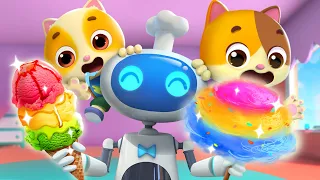 ふしぎなグルメロボット | 子供向けアニメ | 動画 | ネコネコかぞくショー | ミャウミファミリーショー | MeowMi Family Show