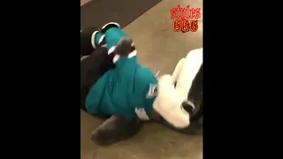 San Jose Sharks mascot Sharkie does Neymar Jr dive imitation - July 7, 2018