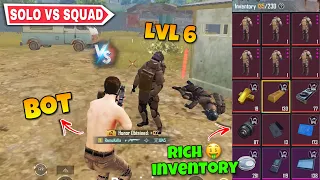 Trolling Lvl 6 Enemies As a Bot 🤣 | No Armor 🚫 Solo vs Squad 🔥 | Pubg Metro Royale Chapter 12