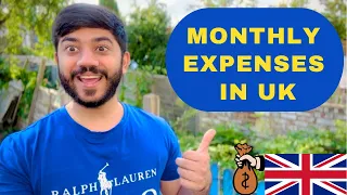 Living Cost Per Month in UK 2024 🇬🇧 My Monthly Expenses in UK as an International Student 🇬🇧 #uk