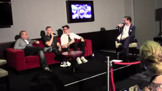 Hilltop Hoods talk to Robbie Buck after winning an ARIA Award (2014)