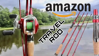 I Bought A TRAVEL Fishing Rod from Amazon (Does it work)