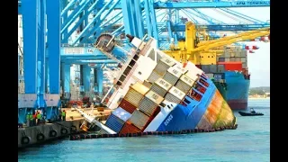 Big Container Ships Crashing Compilation