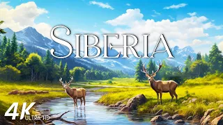 FLYING OVER SIBERIA (4K Video UHD) - Relaxing Music With Beautiful Nature Videos For Stress Relief