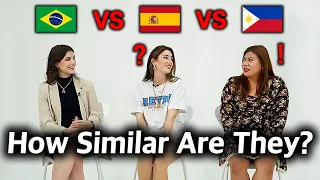 Spanish vs Portuguese vs Tagalog! Can they understand each other?!