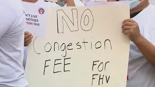 Drivers protest congestion pricing plan