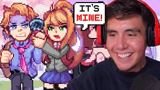 Friday Night Funkin' But Monika Installed Herself Into Senpai's Week & It Got Awkward (2 FNF Mods)