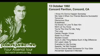 Morrissey - October 13, 1992 - Concord, CA, USA (Full Concert) LIVE