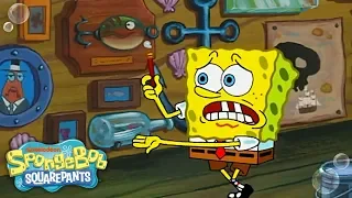 The Wet Painters 🎨 FULL EPISODE in 5 Minutes | SpongeBob