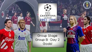 FIFA Champions League 93-94 🏆 · Group B · Day 2 · Only goals!· PES 2021 mods