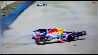 F1 2010 Valencia Webber Crashes