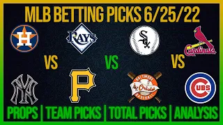 FREE MLB Picks 6/25/22 MLB Betting Picks and Predictions Today Free Baseball Betting Picks Today