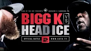 KOTD - Rap Battle - Bigg K vs Head I.C.E. | #MASS2