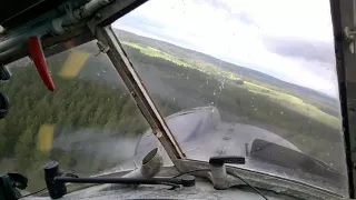 Antonov AN-2 Crop Dusting / liming forests - cockpit video