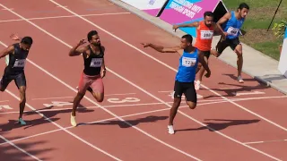 Amlan Bargohain🇮🇳 clocked 10.38s(NMR) in the men's 100M at National Games 2022