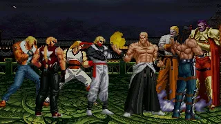 [KOF Mugen] Memorial- Brothers Brawl | Geese & Krauser vs Terry & Andy [ 4vs4 ]