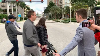 Nick Fuentes Confronts Ben Shapiro Outside TPUSA Conference