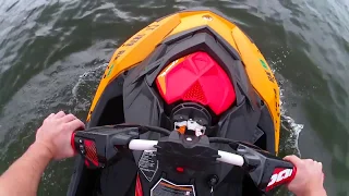 Stock 2018 Sea Doo Spark Trixx POV! Top Speed, Wavies, 180s and more.