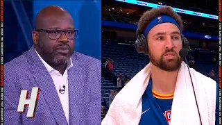 Klay Thompson Joins Inside the NBA, Postgame Interview - April 10, 2022