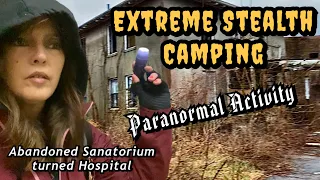 Extreme Stealth Camping in an Abandoned Hospital during a Noreaster | Did I Capture Paranormal?