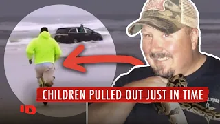 Heroic Bystanders Save Children From Mother Driving Van Into Ocean | Crimes Gone Viral | ID