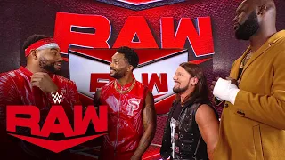 AJ Styles & Omos make The Street Profits an offer: Raw, Oct. 18, 2021