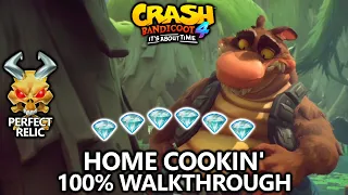 Crash Bandicoot 4 - 100% Walkthrough - Home Cookin' - All Gems Perfect Relic